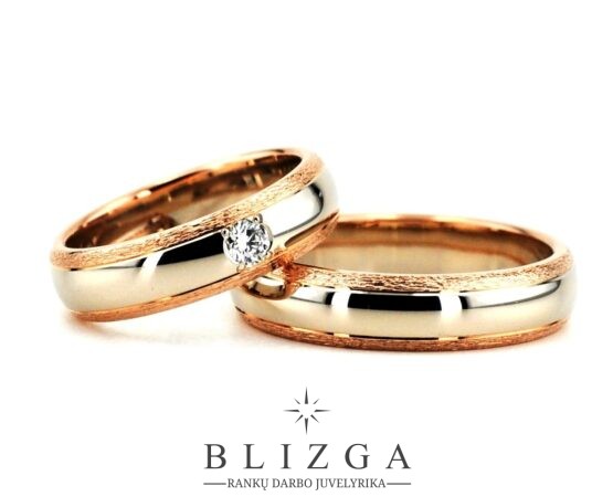 Fluvius modern style wedding rings