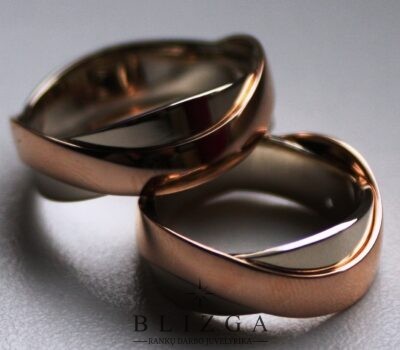 Fringilla modernaus stiliaus vestuviniai žiedai