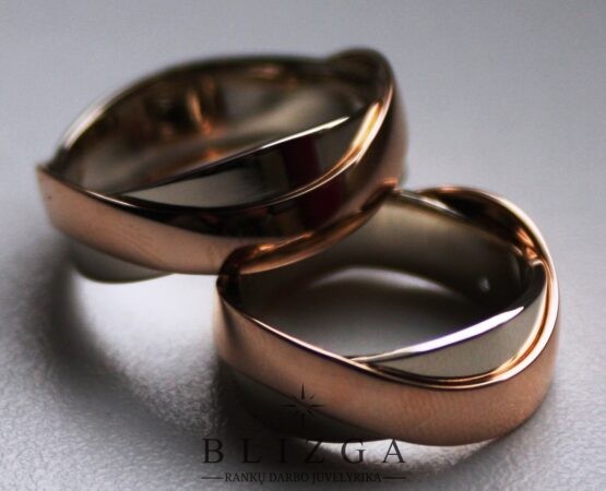 Fringilla modernaus stiliaus vestuviniai žiedai