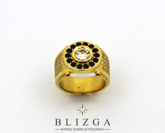 auksinis vyriškas žiedas 2690