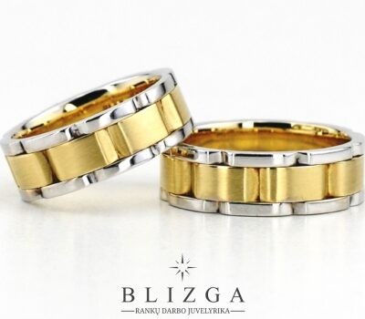Nix modern style wedding rings