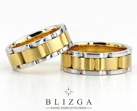 Nix modern style wedding rings