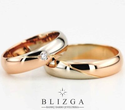 Classic style wedding rings Octo