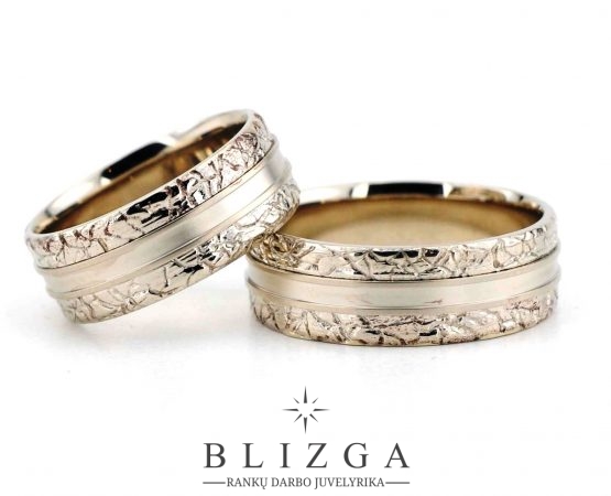 Oppidum modern style wedding rings