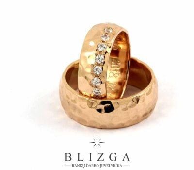 Modernaus stiliaus vestuviniai žiedai Imāgo