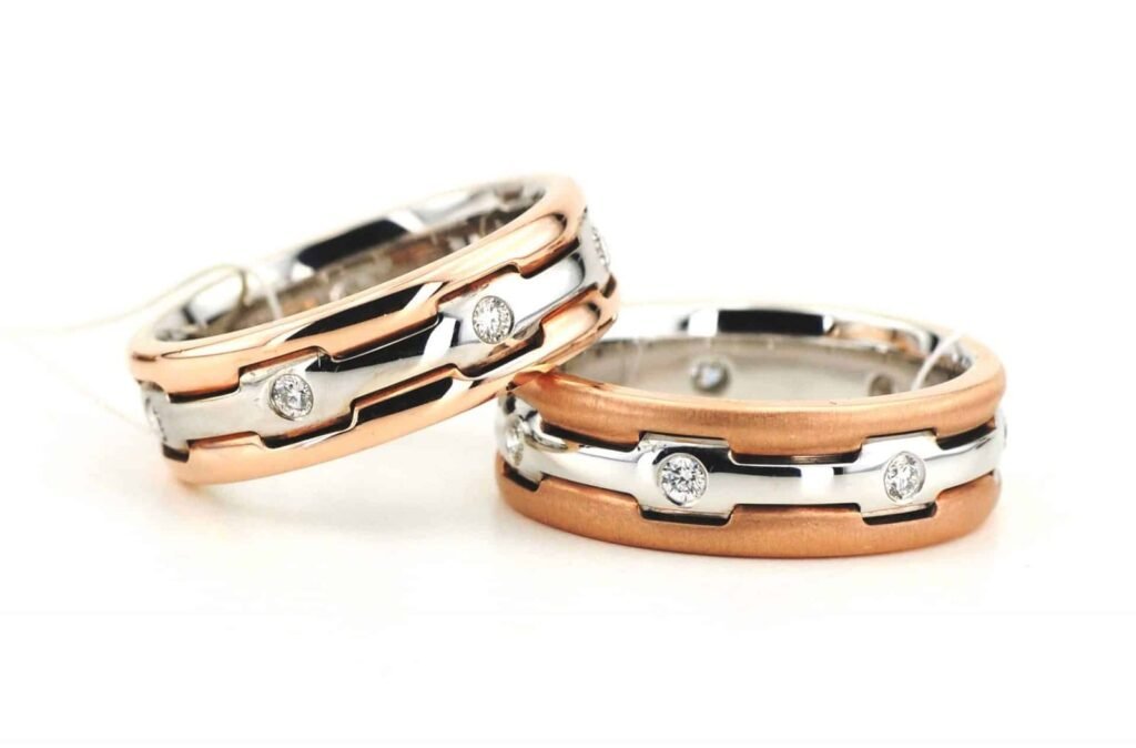 Dorcas modernaus stiliaus vestuviniai žiedai