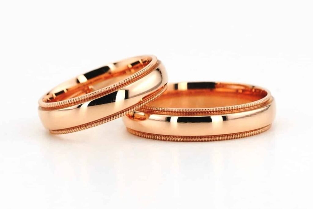 Exaudio modernaus stiliaus vestuviniai žiedai