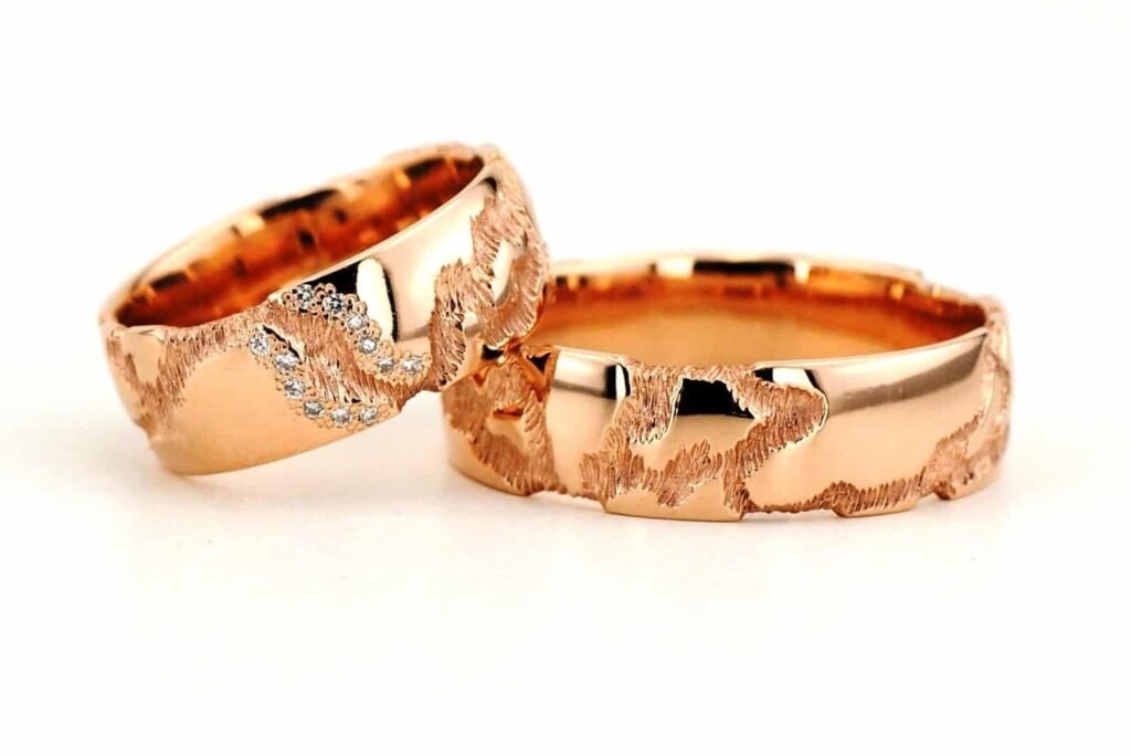 Hic modernaus stiliaus vestuviniai žiedai