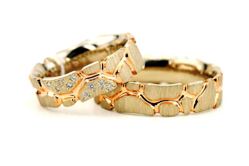 Luctor modernaus stiliaus vestuviniai žiedai