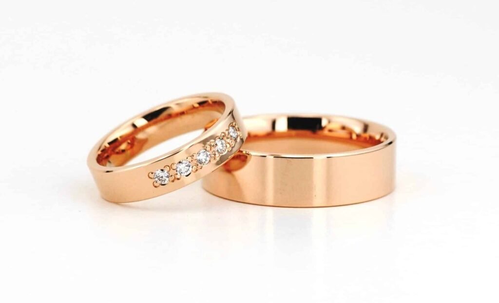 Phalacrocorax klasikinio stiliaus vestuviniai žiedai