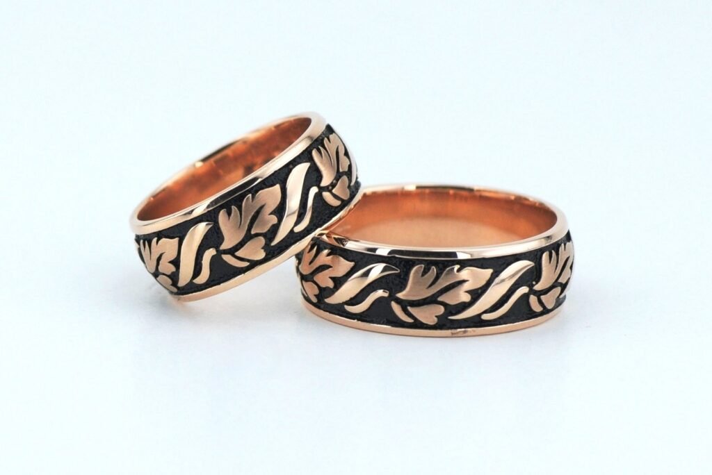 Platinum modernaus stiliaus vestuviniai žiedai